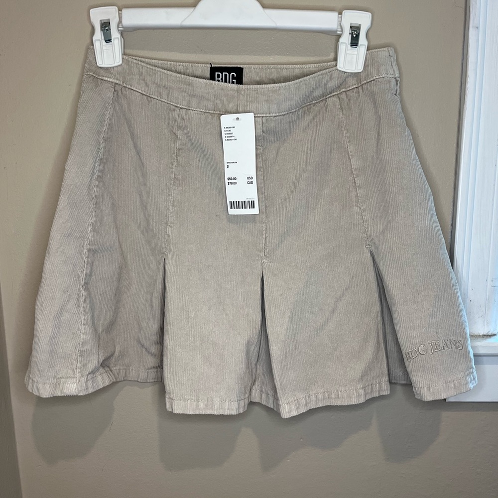 BDG tan chord skirt